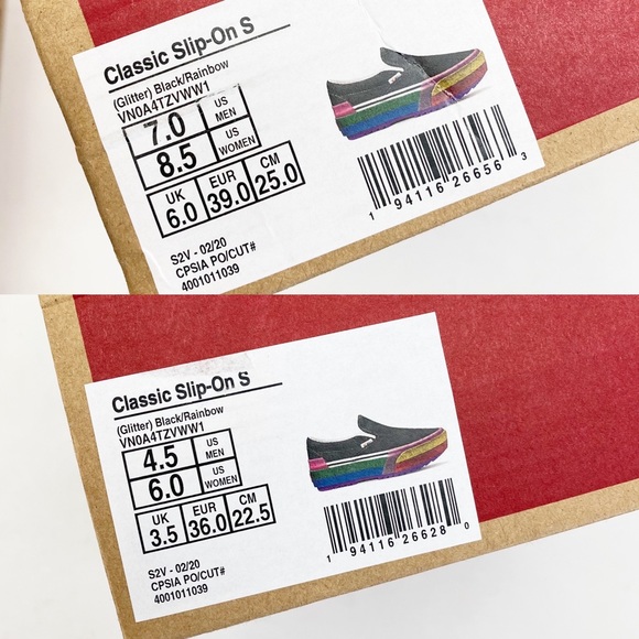 Vans Classic Slip-On Stacked Sneakers: Rainbow - Picture 15 of 15